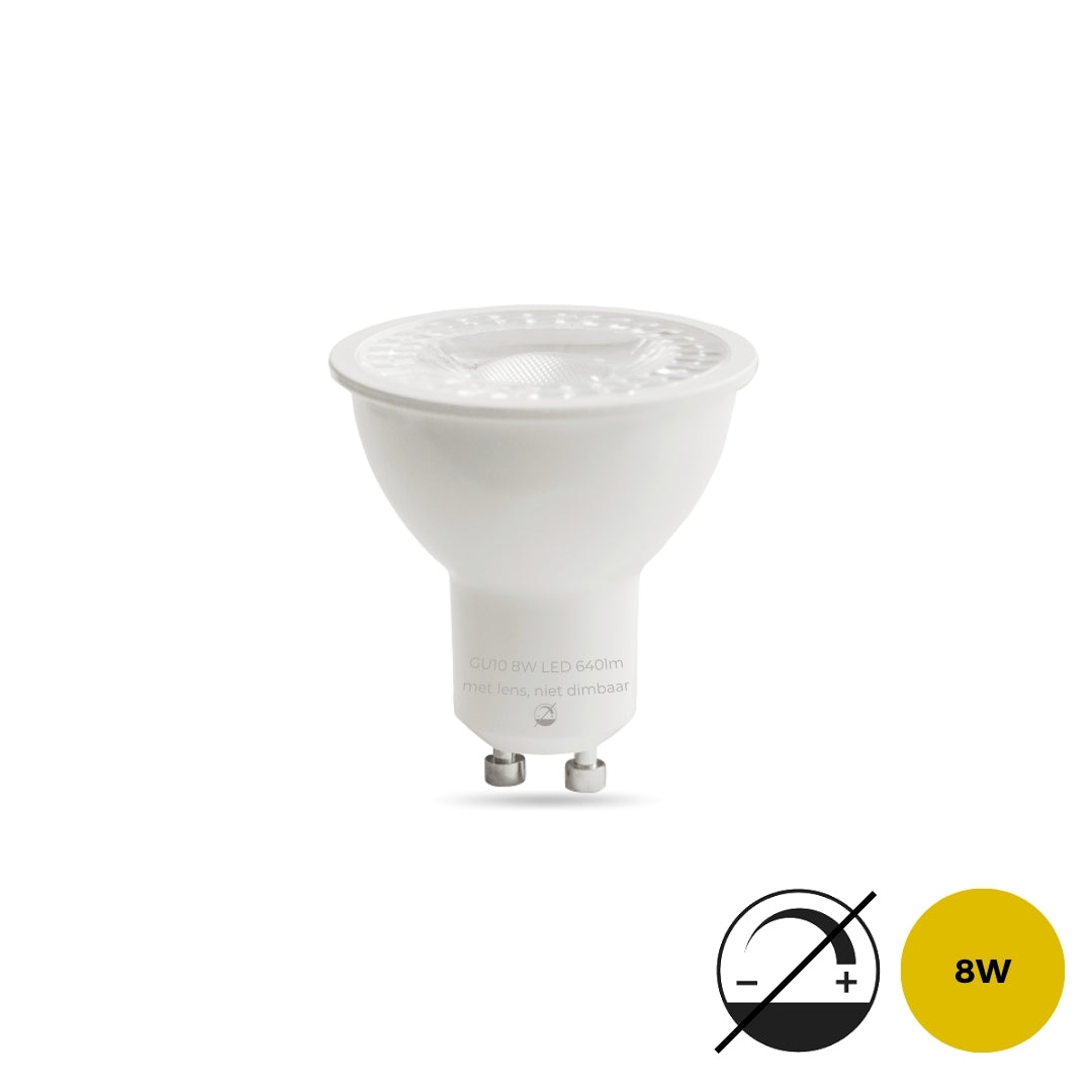 LED Spot Gu10 | 8watt | 600LM | Nicht mit Objektiv dimmbar